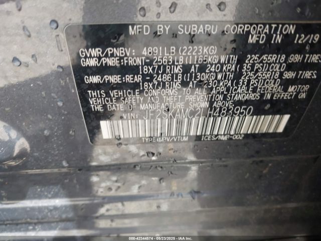 2020 SUBARU FORESTER JF2SKAMC2LH483950 Photo 8