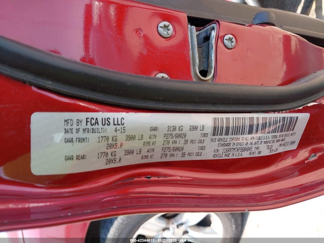 RAM 1500 Sport 2015 1C6RR7MTXFS684845 Image 9