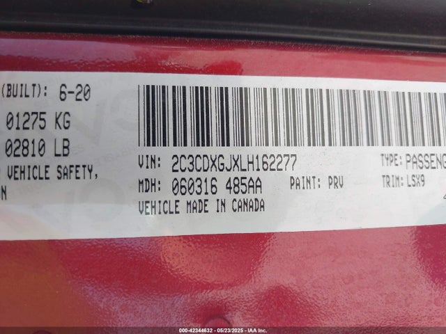 Dodge 2020 2020 2C3CDXGJXLH162277 Image 18
