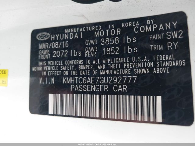 KMHTC6AE7GU292777 Hyundai Veloster Turbo