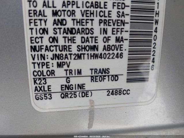 2017 NISSAN ROGUE JN8AT2MT1HW402246 Photo 8
