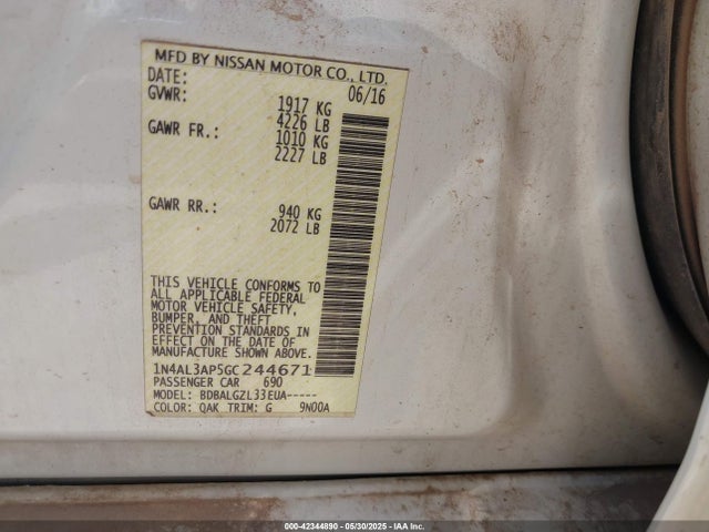 1N4AL3AP5GC244671 Nissan 2016