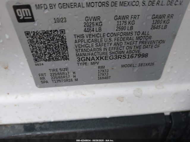 2024 CHEVROLET EQUINOX 3GNAXKEG3RS167998 Photo 8