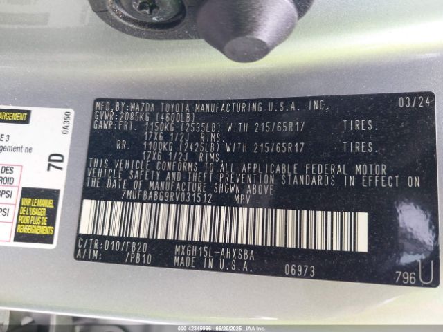 2024 TOYOTA COROLLA CROSS HYBRID 7MUFBABG9RV031512 Photo 8