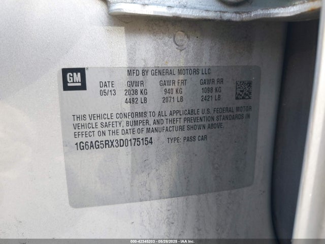 2013 CADILLAC ATS 1G6AG5RX3D0175154 Photo 8