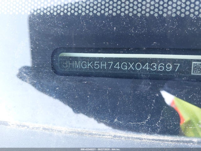 JHMGK5H74GX043697 Honda l15b1