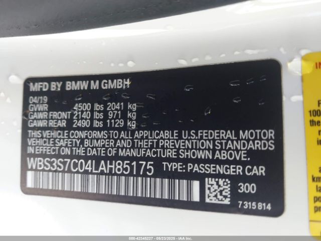 2020 BMW M4 WBS3S7C04LAH85175 Photo 8