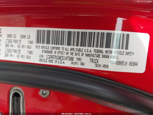 1C6RR7KG0ES147308 RAM 1500 Tradesman