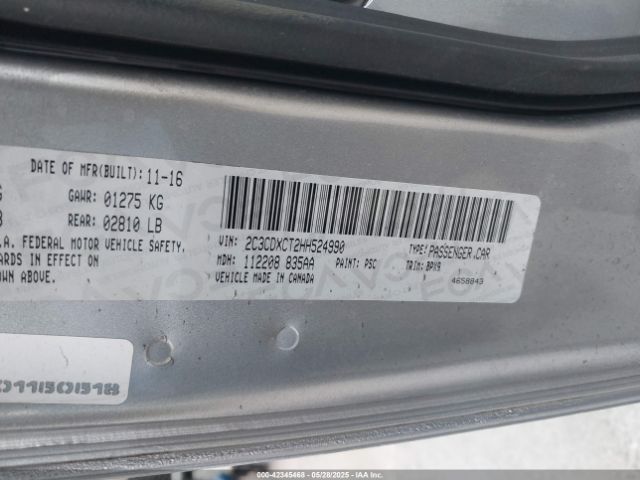 2017 DODGE CHARGER 2C3CDXCT2HH524990 Photo 8
