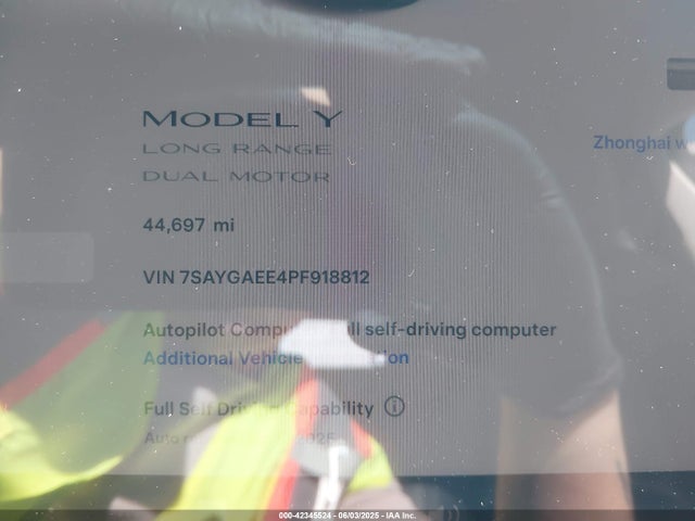 2023 TESLA MODEL Y 7SAYGAEE4PF918812 Photo 6