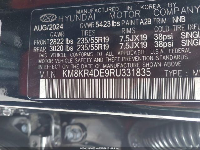 KM8KR4DE9RU331835 Hyundai Ioniq 5