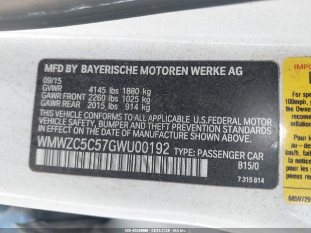 2016 MINI COUNTRYMAN WMWZC5C57GWU00192 Photo 8