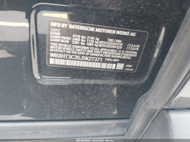 2018 BMW X1 WBXHT3C35J5K27371 Photo 8