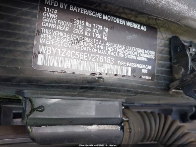 2014 BMW I3 WBY1Z4C56EV276183 Photo 8