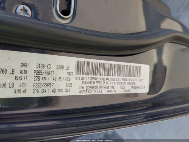 1C6RR6GT5GS240599 RAM 1500 Slt