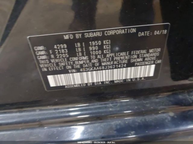 4S3GKAA68J3621424 Subaru Impreza 2.0i