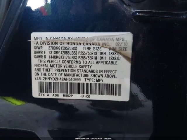 2010 ACURA MDX 2HNYD2H48AH510999 Photo 8