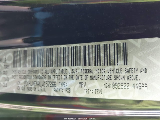 1C4HJXEN0LW157266 Jeep Wrangler