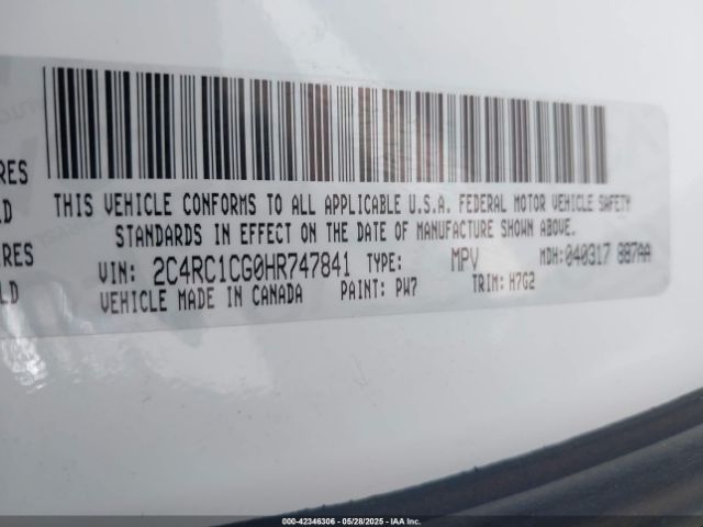 2017 CHRYSLER PACIFICA 2C4RC1CG0HR747841 Photo 8