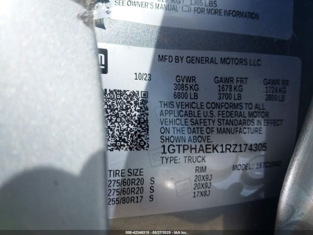 1GTPHAEK1RZ174305 GMC Sierra 1500 2wd  Short Box Pro