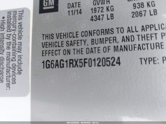 2015 CADILLAC ATS 1G6AG1RX5F0120524 Photo 8