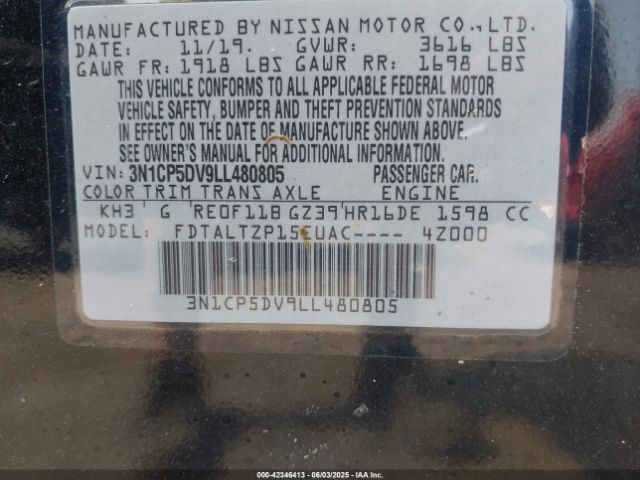 2020 NISSAN KICKS 3N1CP5DV9LL480805 Photo 8