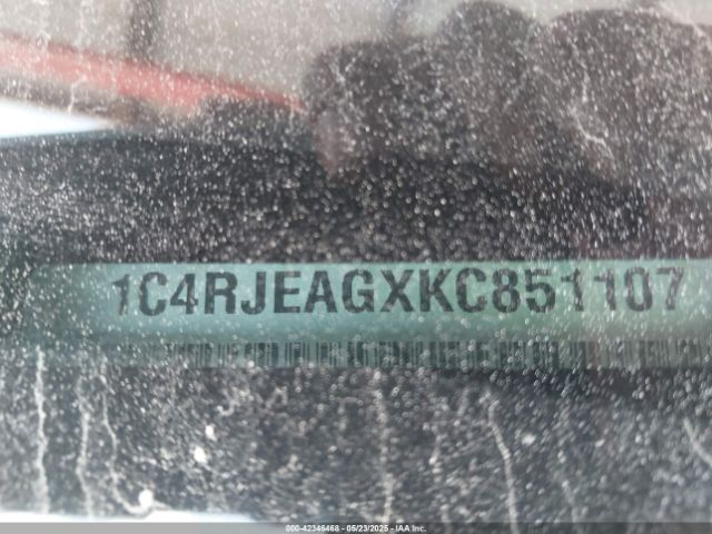 1C4RJEAGXKC851107 Jeep Grand Cherokee Altitude 4x2