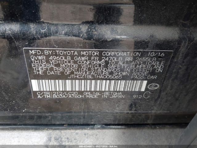 2017 LEXUS GS 350 JTHCZ1BL1HA005065 Photo 8