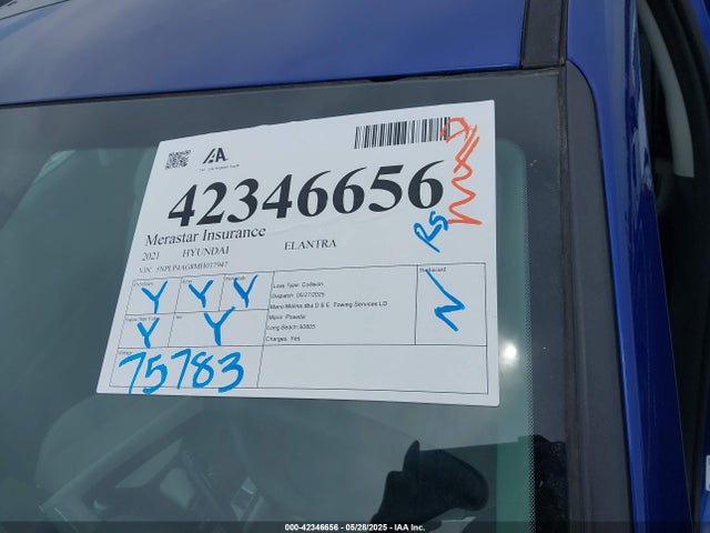 5NPLP4AG8MH037947 Hyundai mpi nu pe