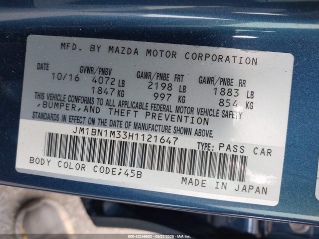 JM1BN1M33H1121647 Mazda py