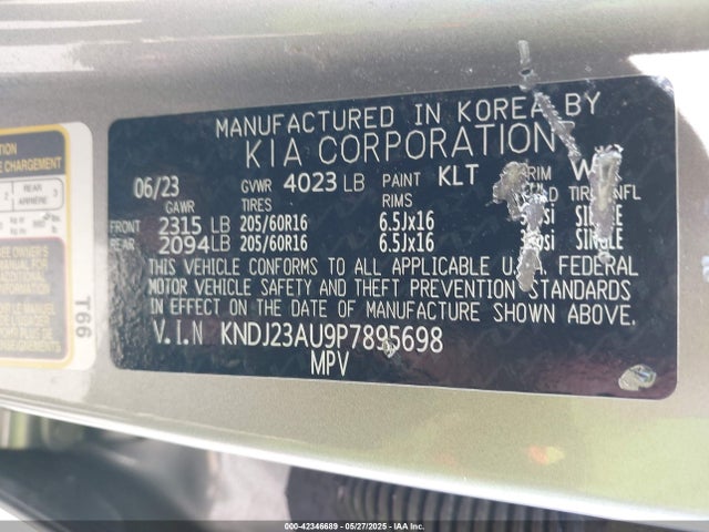 KNDJ23AU9P7895698 KIA mpi nu
