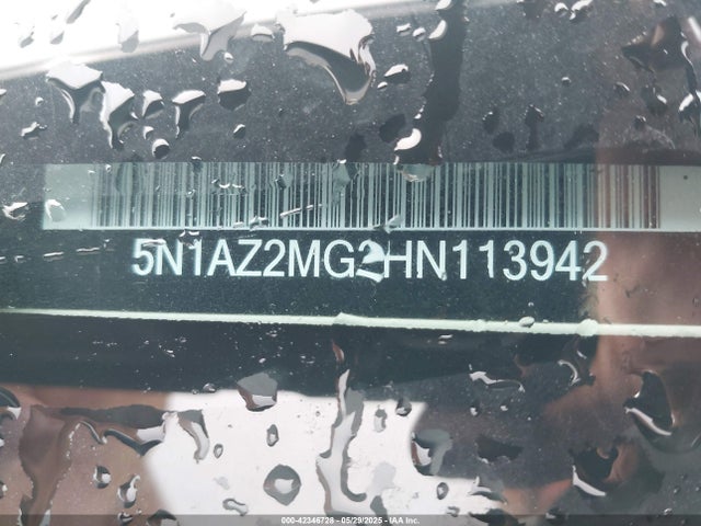 5N1AZ2MG2HN113942 Nissan MURANO SL