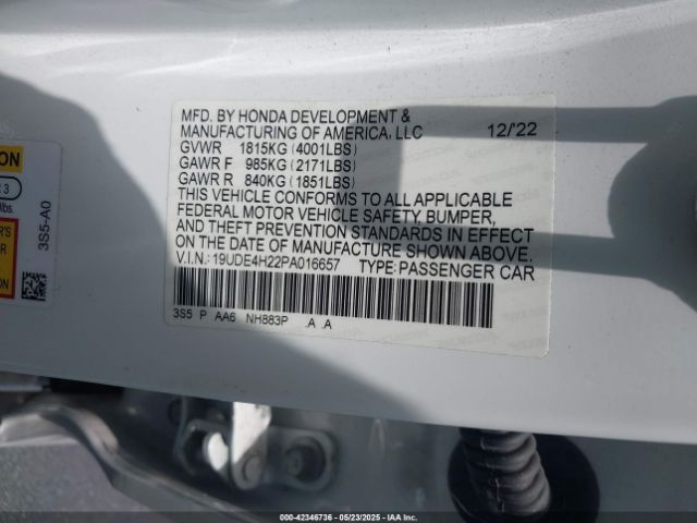 2023 ACURA INTEGRA 19UDE4H22PA016657 Photo 8