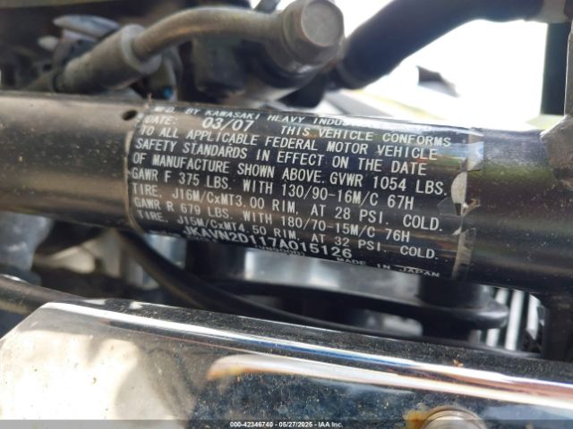 2007 KAWASAKI VN900 JKAVN2D117A015126 Photo 9