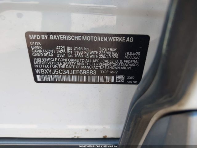 2018 BMW X2 WBXYJ5C34JEF69883 Photo 8