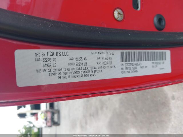 2015 DODGE CHALLENGER 2C3CDZAG1FH835423 Photo 8