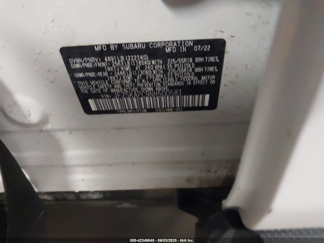 Subaru na u5 2022 JF2SKAPC9NH500581 Image 9
