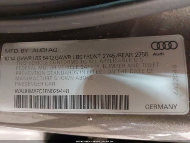 2015 AUDI A6 WAUHMAFC1FN029448 Photo 8