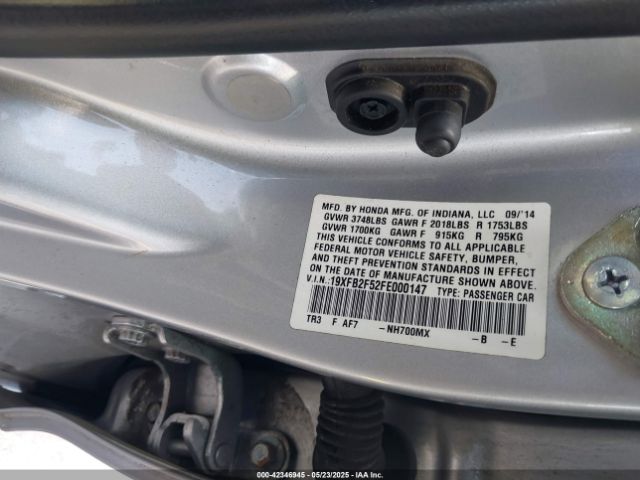 19XFB2F52FE000147 Honda Civic Lx