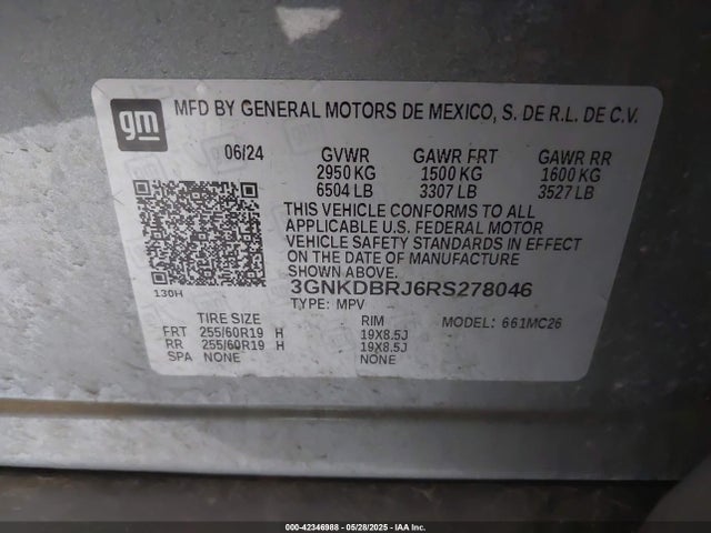 3GNKDBRJ6RS278046 Chevrolet x0c+ec5