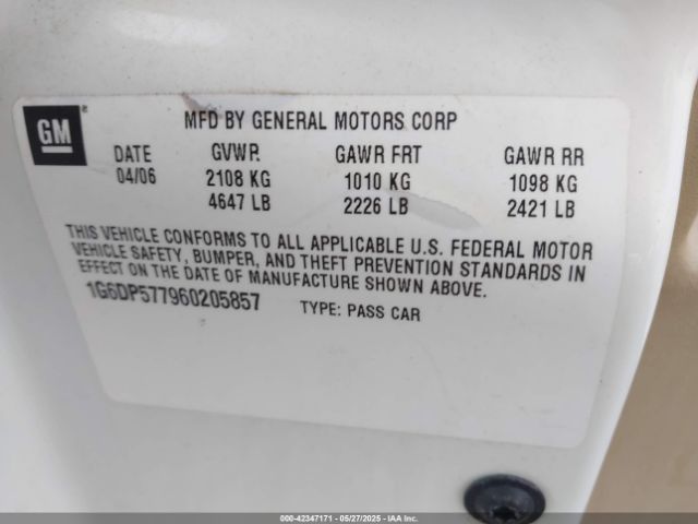 2006 CADILLAC CTS 1G6DP577960205857 Photo 8