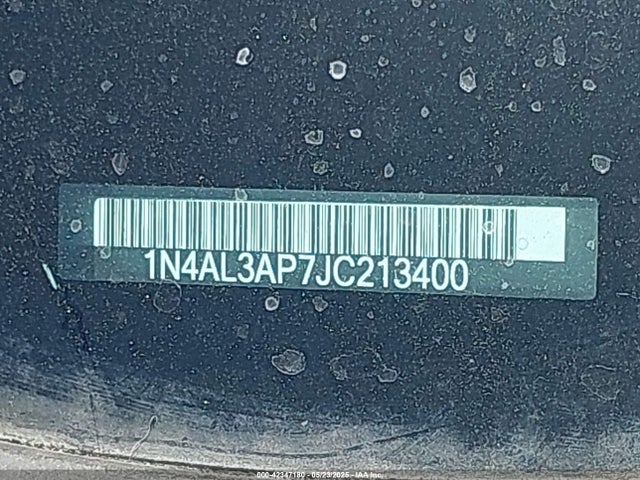 1N4AL3AP7JC213400 Nissan Altima 2.5 Sv