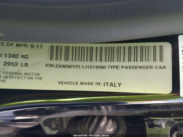2018 MASERATI QUATTROPORTE ZAM56YPL1J1274060 Photo 8