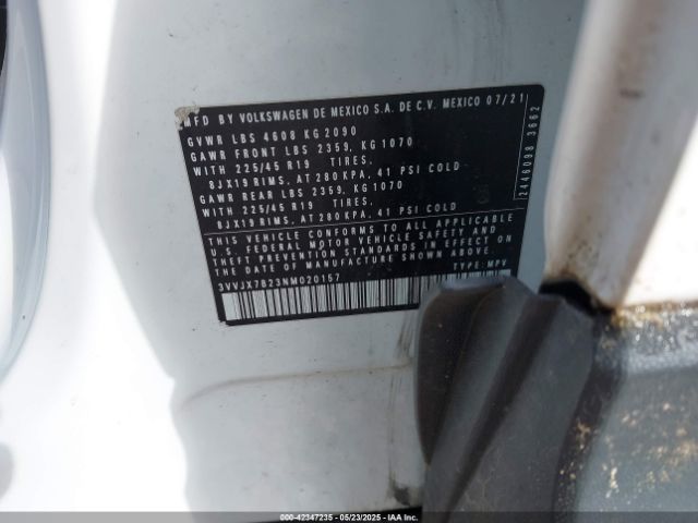 3VVJX7B23NM020157 Volkswagen Taos 1.5t Sel