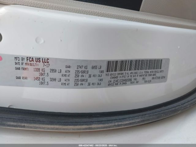 2017 CHRYSLER PACIFICA 2C4RC1EG9HR826986 Photo 8