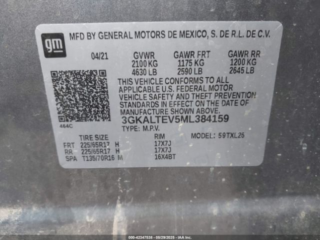 2021 GMC TERRAIN 3GKALTEV5ML384159 Photo 8