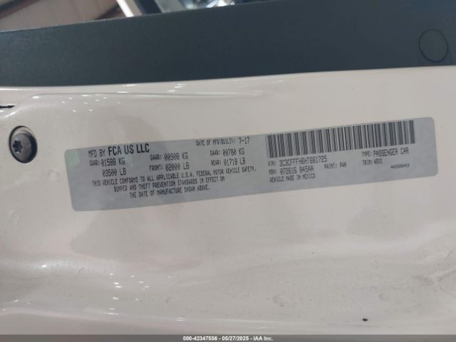 2017 FIAT 500 3C3CFFFH6HT661725 Photo 8
