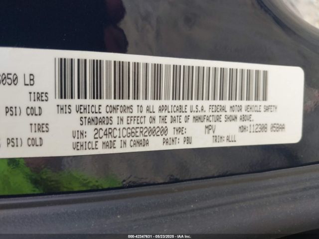 2C4RC1CG6ER200200 Chrysler Town & Country Touring-l