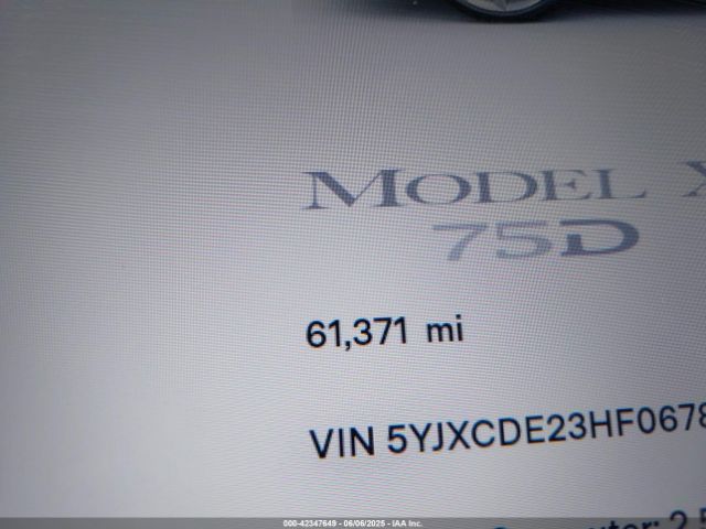 5YJXCDE23HF067843 Tesla Model X 100d/75d/90d