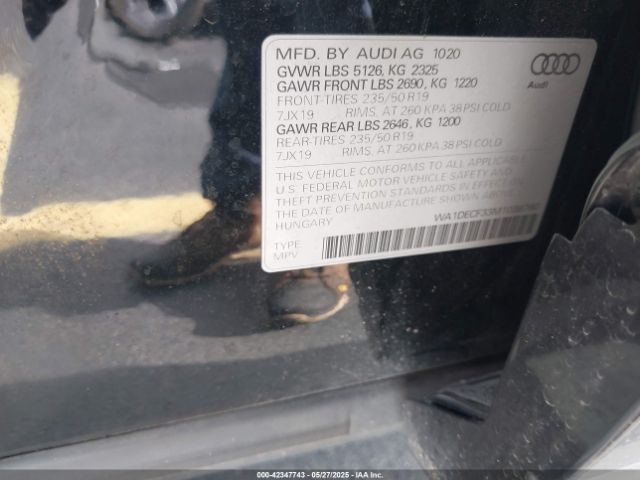 WA1DECF33M1038760 Audi Q3 Premium 45 Tfsi S Line Quattro Tiptronic